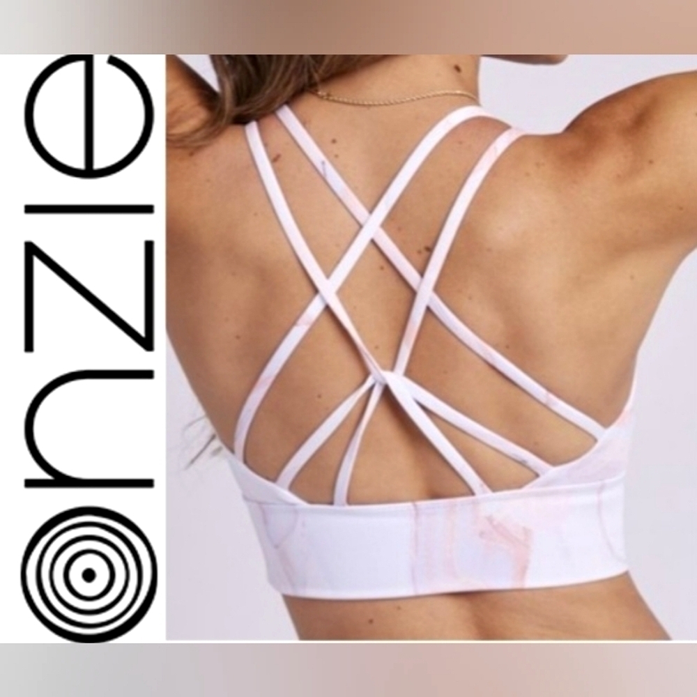 Onzie White Strappy Sports Bra